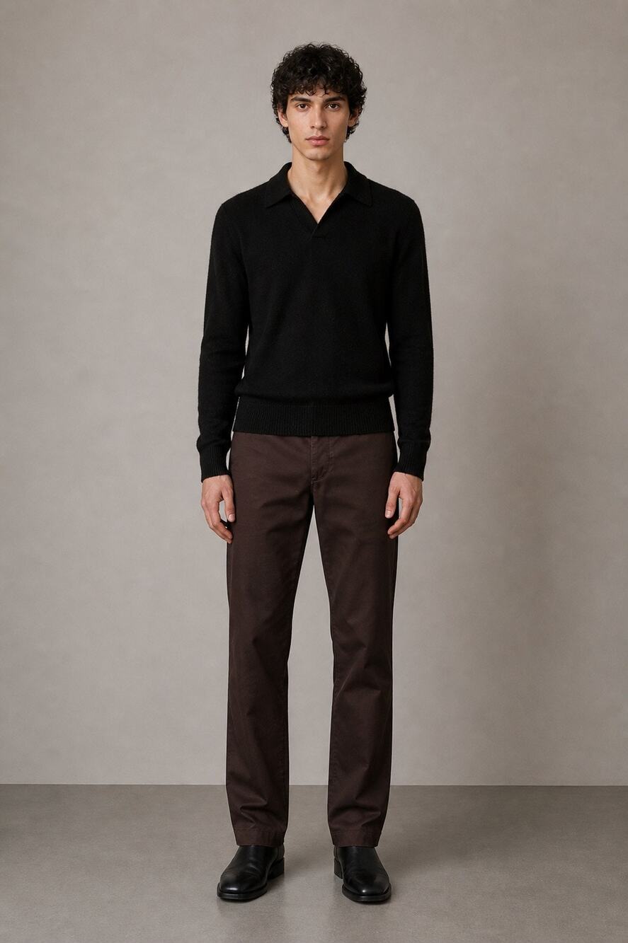 Maison Martin Margiela Cotton Trousers Brown